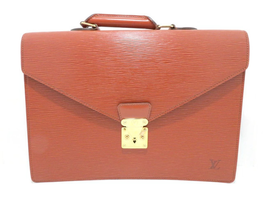 LOUIS VUITTON Bag Serviette Conseiller Business Kenya Brown Epi Leather